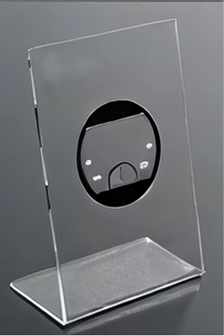 アクリル製のカードスタンドの写真