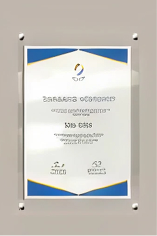 アクリルのプレートの写真