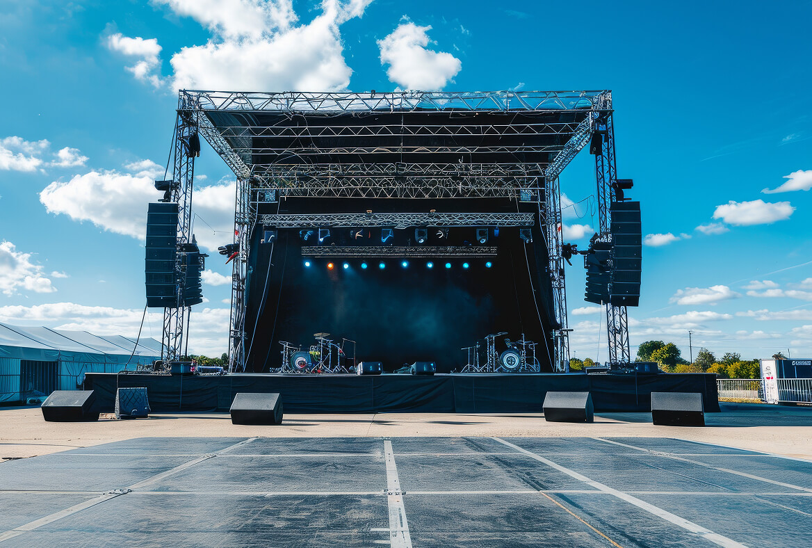 野外ステージの写真