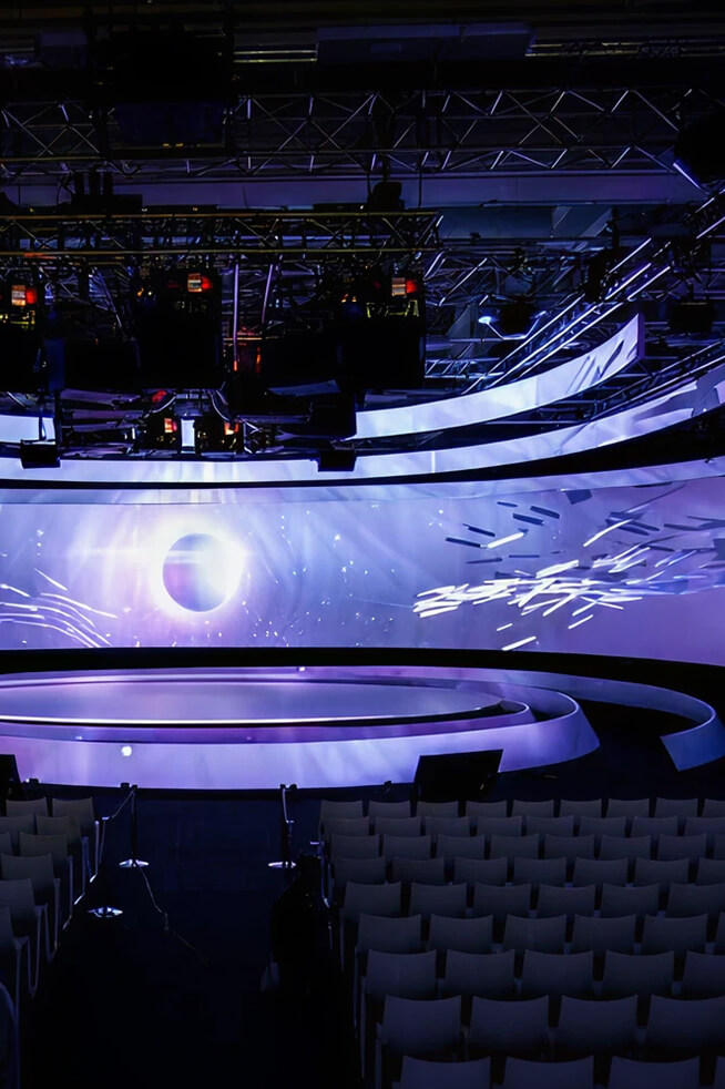 カラフルな液晶画面の写真